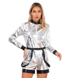 Комбинезон металлик серебро: Комбинезон металл серебро (48)