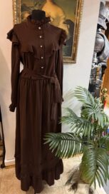 Платье коричневое викторианское длинное: Платье (46)