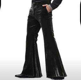 Мужские брюки-клеш черные: Брюки-клеш черные (50)