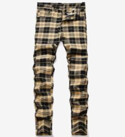 Брюки клетка: Брюки клетка: жетл-чер (48)