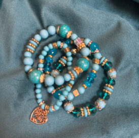 Браслеты для рук восток бирюза (4шт)