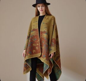 Пончо-накидка этническая