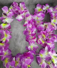 Ожерелье гавайское с цветами: Ожерелье гавайское фиолетовое