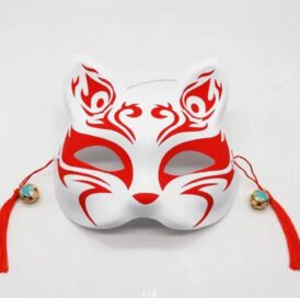 Японская лисья маска: Маска лиса красная