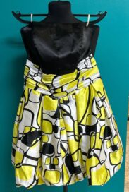 Платье черное с желтой юбкой (42)