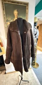 Дубленка женская коричневая