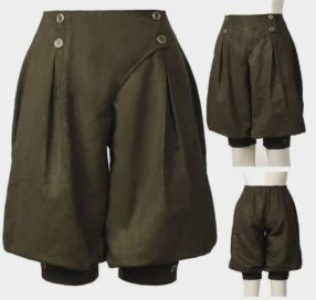 Штаны-шорты пиратские: Штаны-шорты зеленые (44)