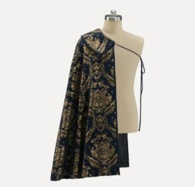 Костюм Ренессанс Тюдор: Синий плащ и жилетка (50)