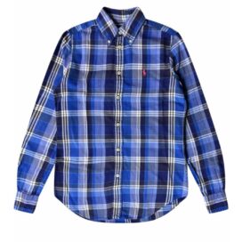 Рубашка синяя клетчатая: Рубашка клетчатая синяя (48)