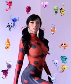 Комбинезон "Леди Баг" + маска (44)