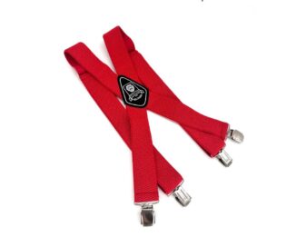 Подтяжки красные