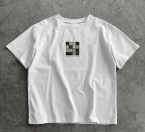 Футболка принт - клавиатура: Серая (40-42)