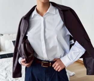 Рубашка белая женская: Белая рубашка (44)