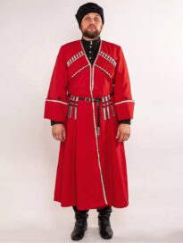 Черкеска казачья праздничная: Черкеска казачья красная (54)