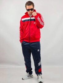 Спортивный костюм красный в стиле 90-ых: Спортивный костюм 90-е.red(52)